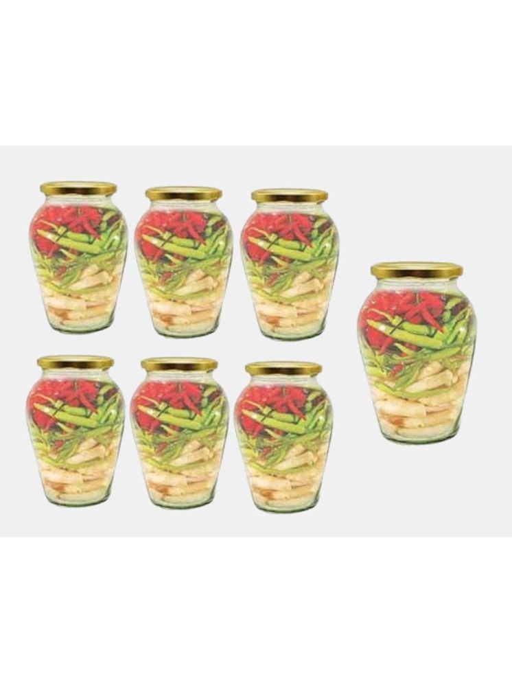     			1st Time Glass Container Jar Glass Transparent Utility Container ( Set of 7 )