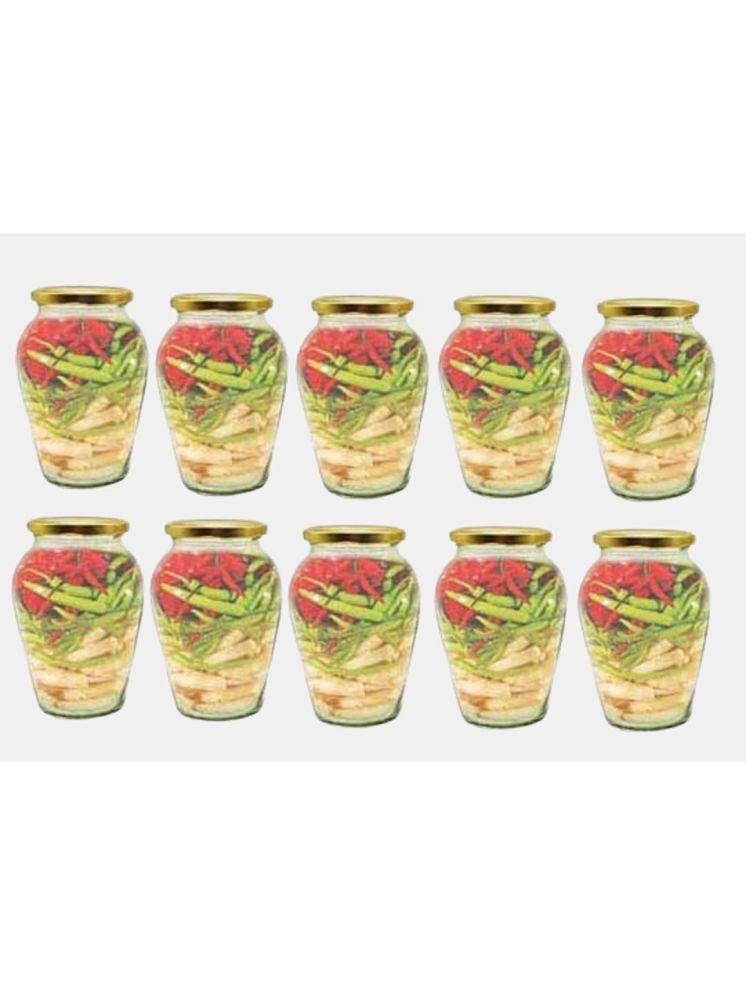     			1st Time Glass Container Jar Glass Transparent Utility Container ( Set of 10 )