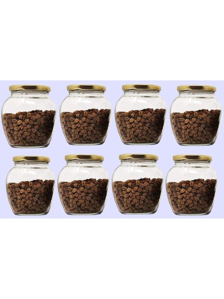     			1st Time Glass Container Jar Glass Transparent Utility Container ( Set of 8 )