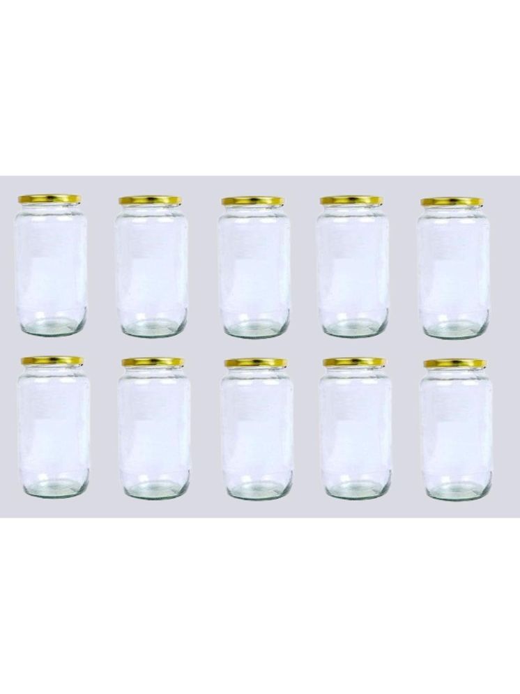     			1st Time Glass Container Jar Glass Transparent Utility Container ( Set of 10 )