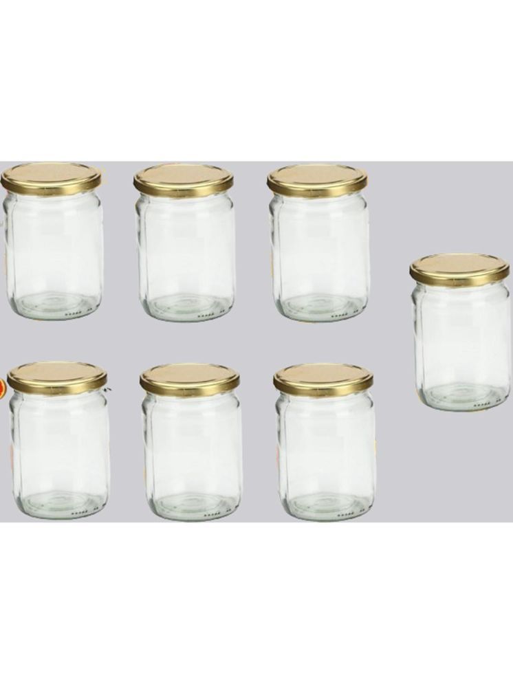     			1st Time Glass Container Jar Glass Transparent Utility Container ( Set of 7 )