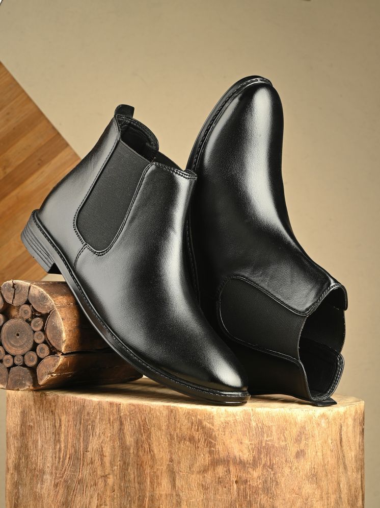     			Aadi Black Men's Chelsea Boots