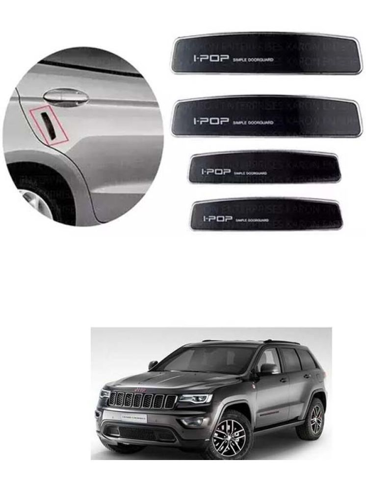     			Etradezone Car Door Guard (Pack Of 4, Black) For Jeep Compass Facelift