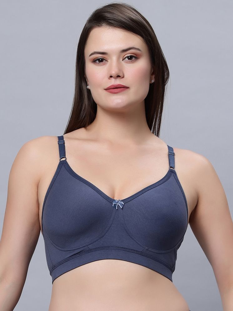     			IN CARE LINGERIE Lycra Heavily Padded Women's Everyday Bra ( Navy Blue ) ICPD-06_NBLUE_30B