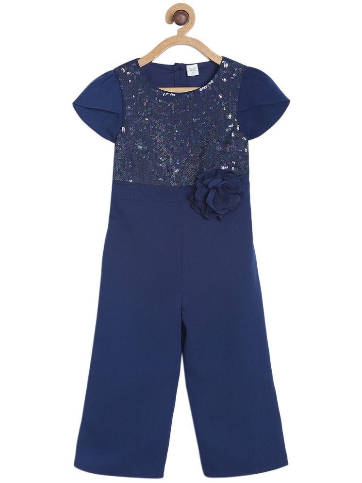     			MINI KLUB Blue Polyester Baby Girl Top & Trouser ( Pack of 1 )