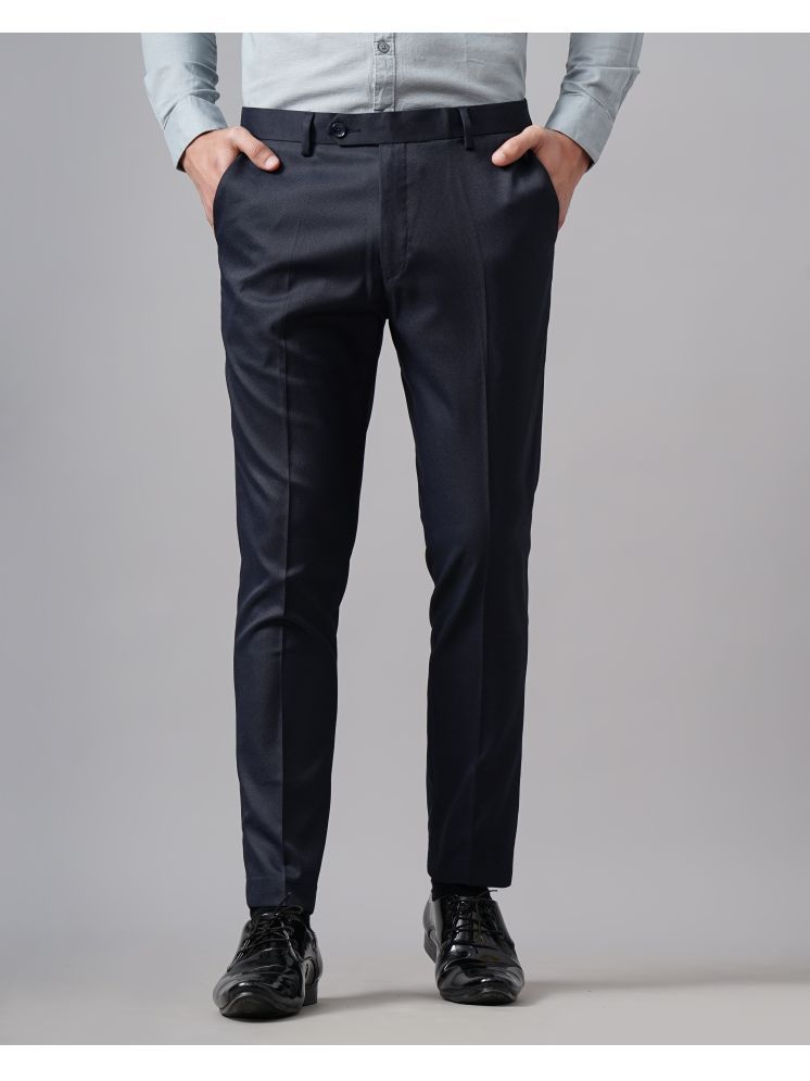     			Paul Street Slim Flat Men's Formal Trouser - Navy Blue ( Pack of 1 )