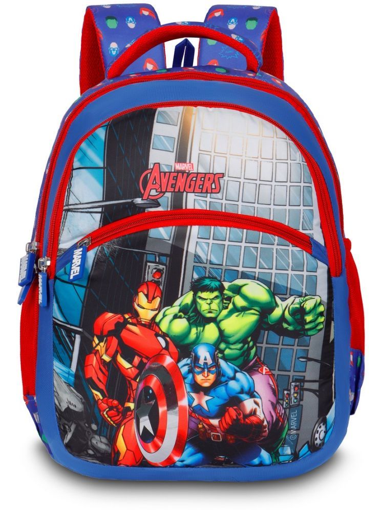     			Priority Blue Polyester Backpack For Kids