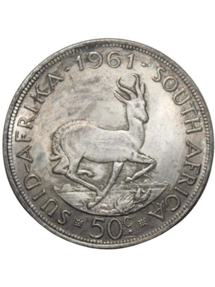     			Rare 50c 1961 South africa Coin