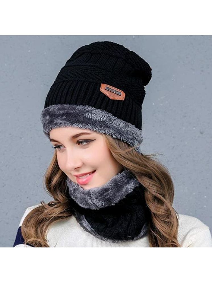     			VM SHOPPING MALL Multi Color Woollen Women's Cap ( Pack of 1 )