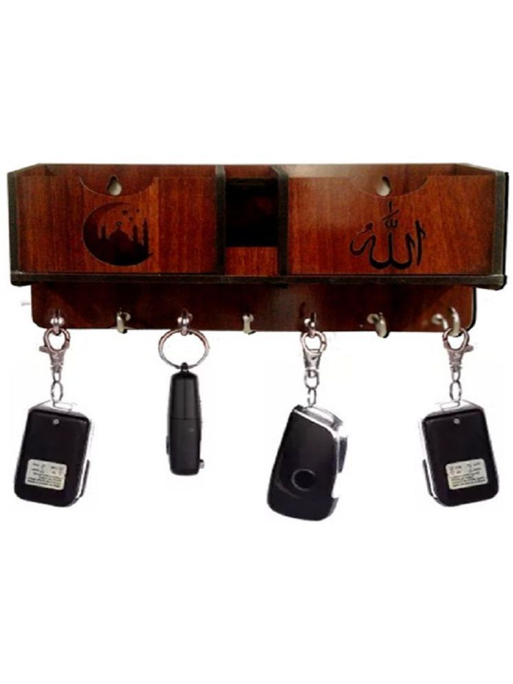     			vivek homesaaz Multicolour Wood Key Holder - Pack of 1