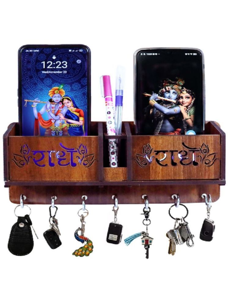     			vivek homesaaz Multicolour Wood Key Holder - Pack of 1