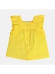 MINI KLUB Pack of 1 Girls Cotton Top ( Yellow )