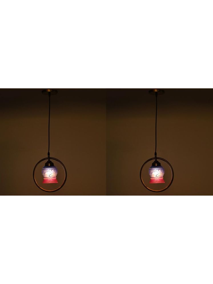     			1st Time Glass Designer Ceiling Lamp Pendant Multi - Pack of 2