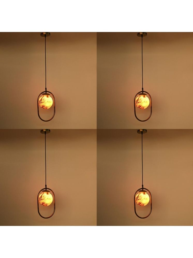     			1st Time Glass Designer Ceiling Lamp Pendant Multi - Pack of 4