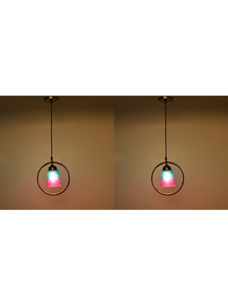     			1st Time Glass Designer Ceiling Lamp Pendant Multi - Pack of 2