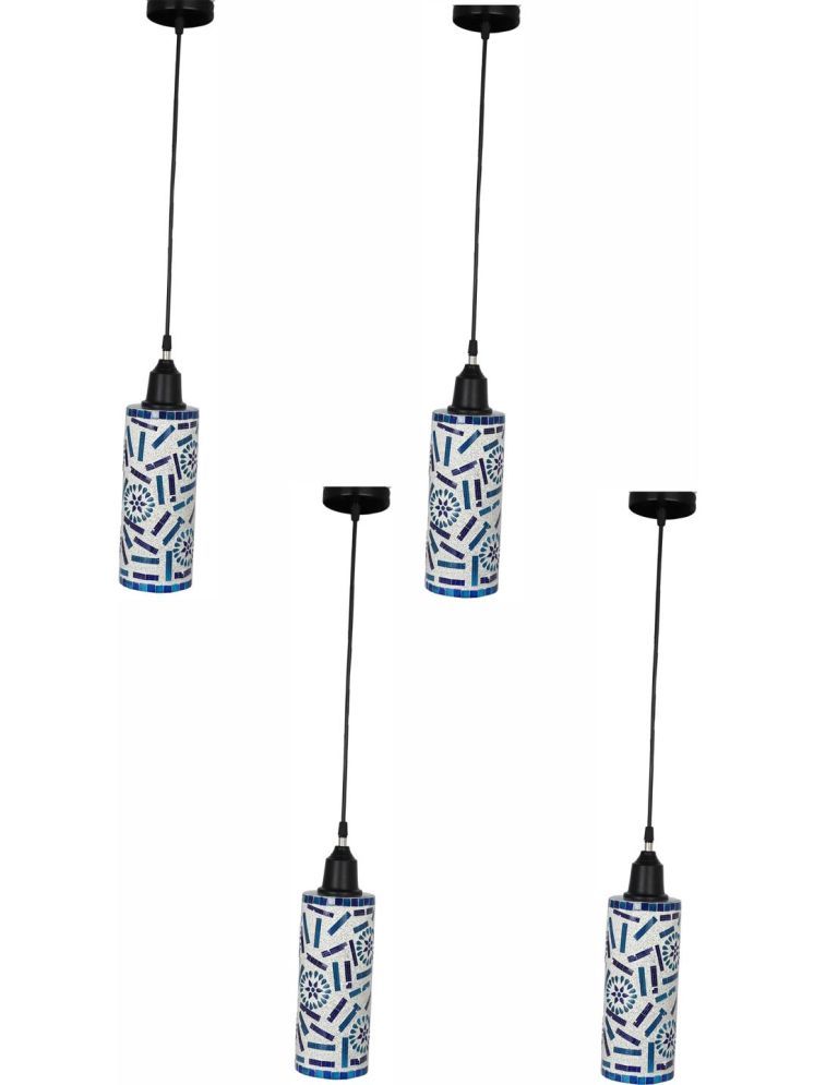     			1st Time Glass Designer Ceiling Lamp Pendant Multi - Pack of 4