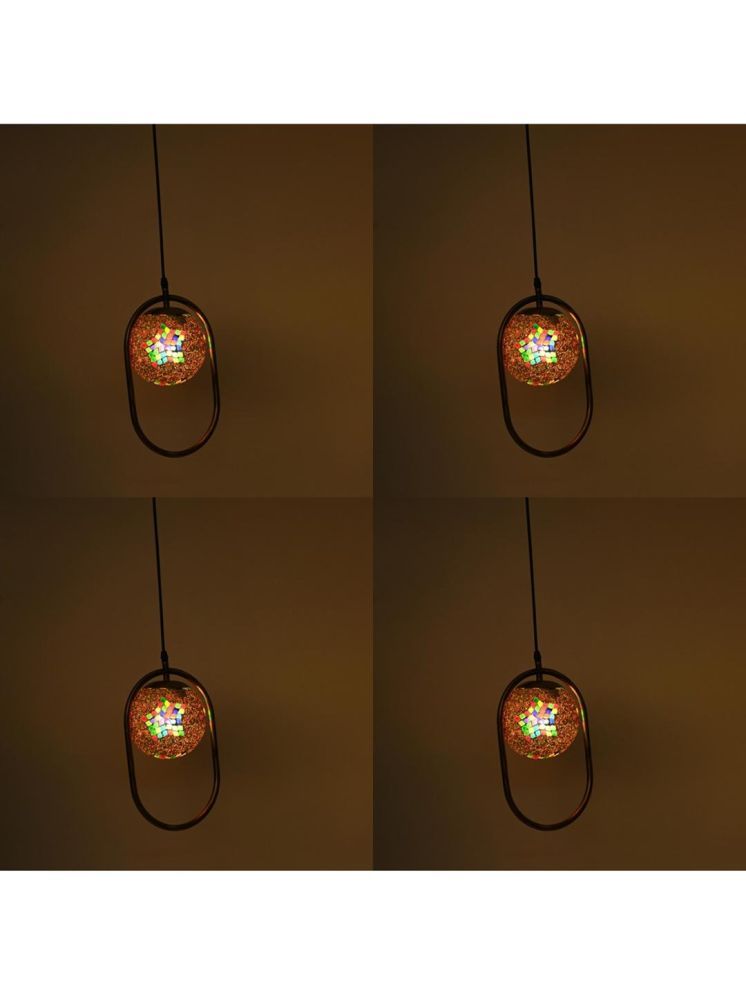     			1st Time Glass Designer Ceiling Lamp Pendant Multi - Pack of 4