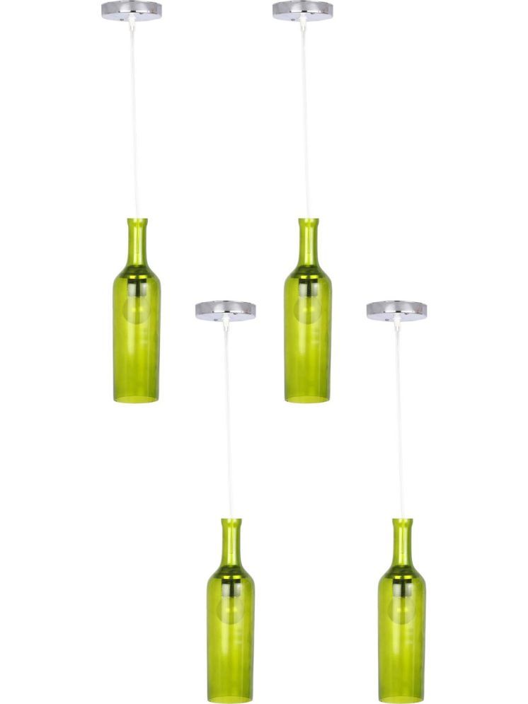     			1st Time Glass Designer Ceiling Lamp Pendant Yellow - Pack of 4