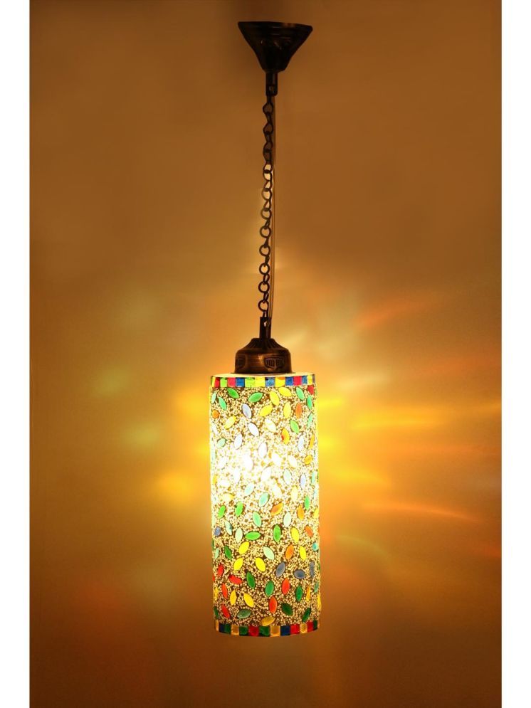     			1st Time Glass Designer Ceiling Lamp Pendant Multi - Pack of 1