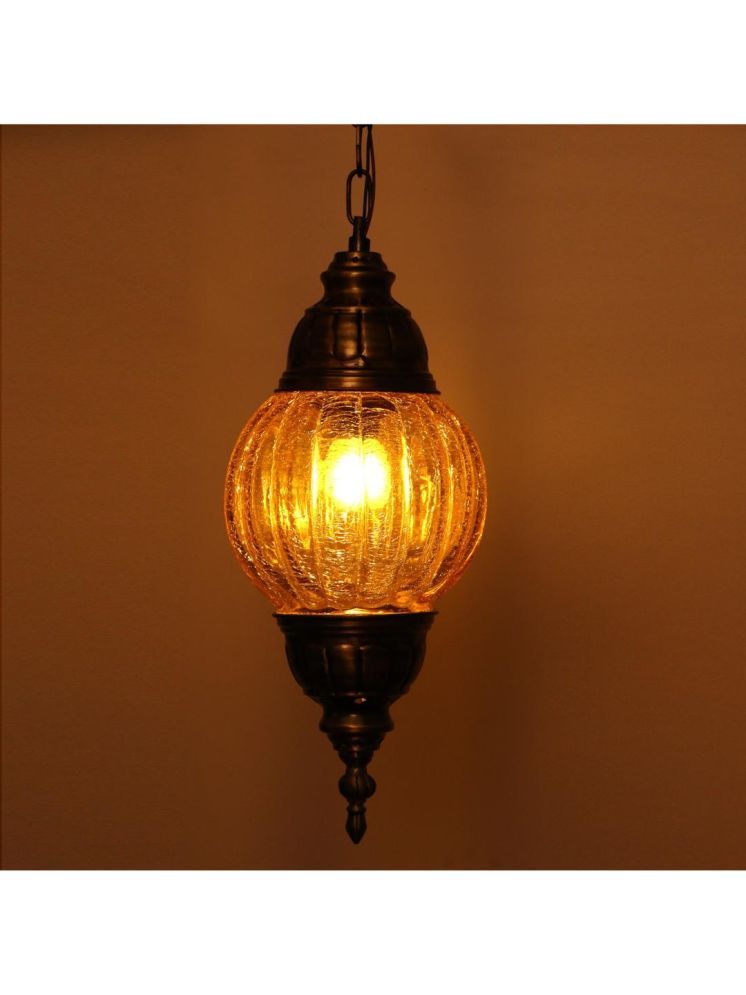     			1st Time Glass Designer Ceiling Lamp Pendant Yellow - Pack of 1