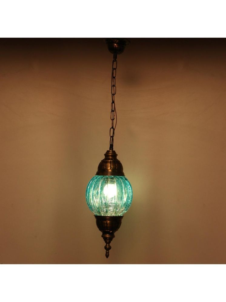     			1st Time Glass Designer Ceiling Lamp Pendant Blue - Pack of 1