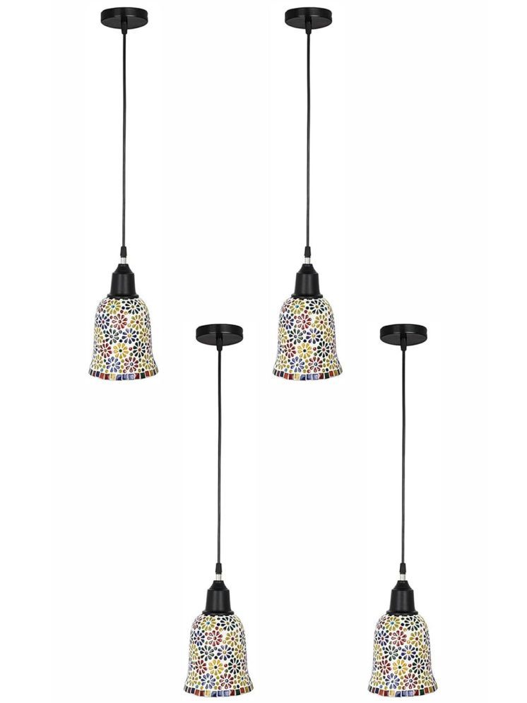     			1st Time Glass Designer Ceiling Lamp Pendant Multi - Pack of 4