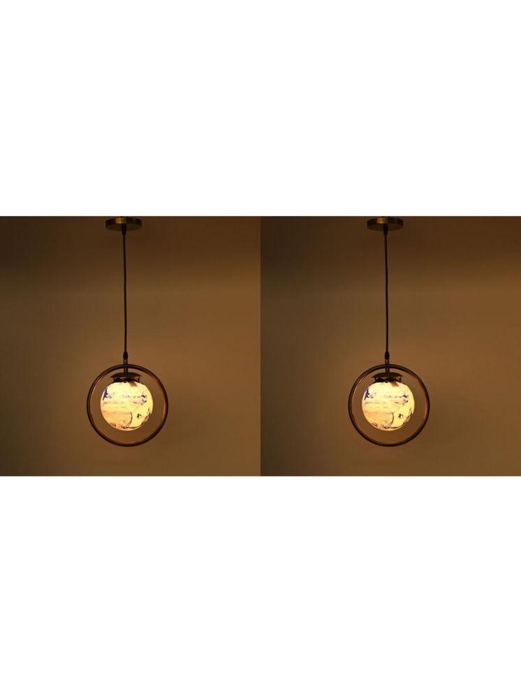     			1st Time Glass Designer Ceiling Lamp Pendant Multi - Pack of 2