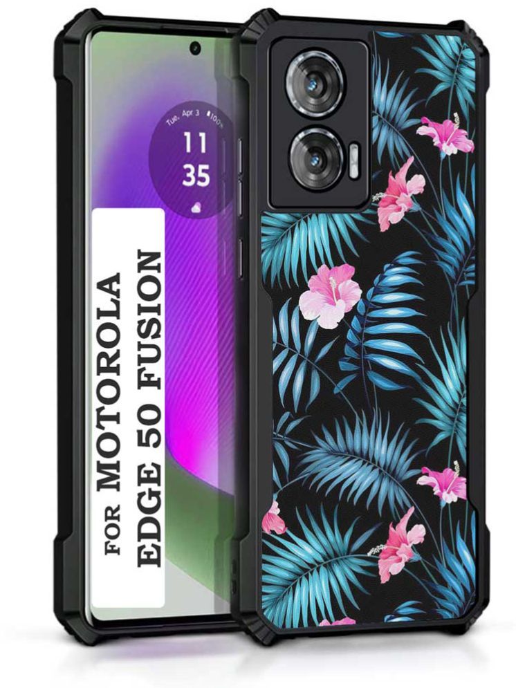     			COBERTA Multicolor Printed Back Cover Polycarbonate Compatible For Moto Edge 50 Fusion ( Pack of 1 )