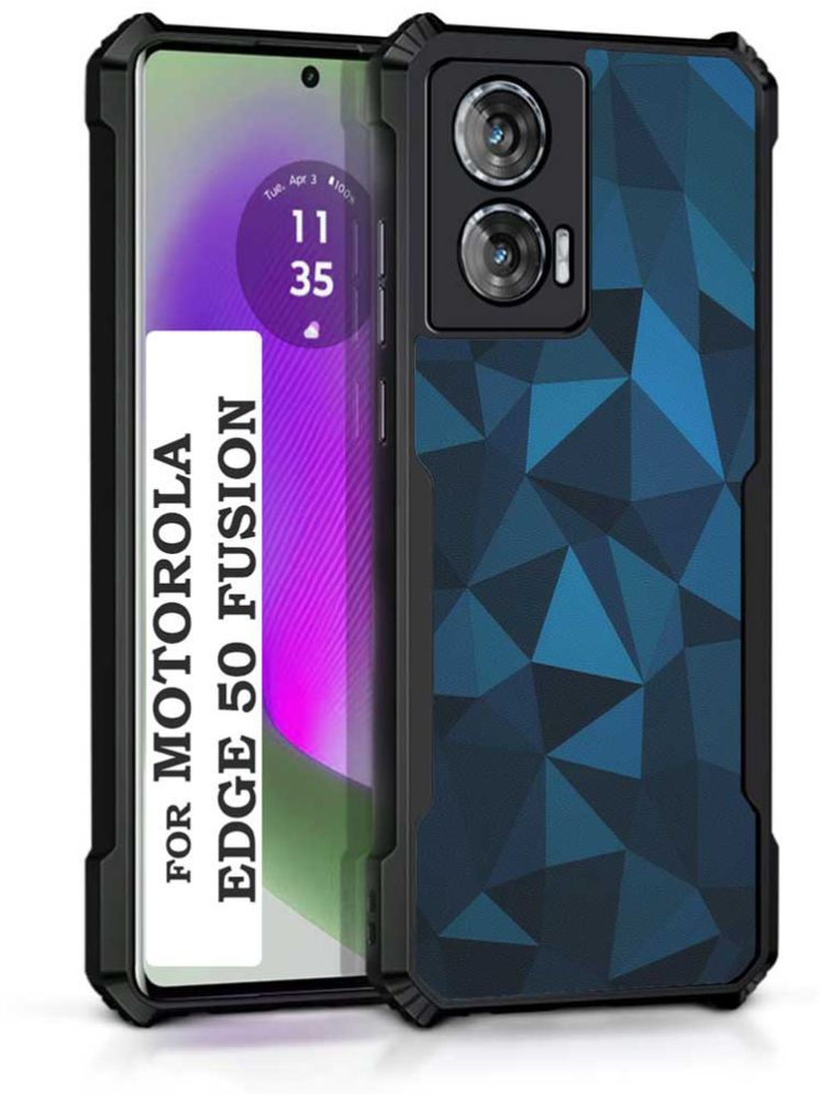     			COBERTA Multicolor Printed Back Cover Polycarbonate Compatible For Moto Edge 50 Fusion ( Pack of 1 )