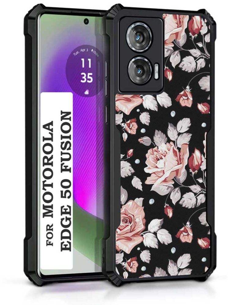     			COBERTA Multicolor Printed Back Cover Polycarbonate Compatible For Moto Edge 50 Fusion ( Pack of 1 )