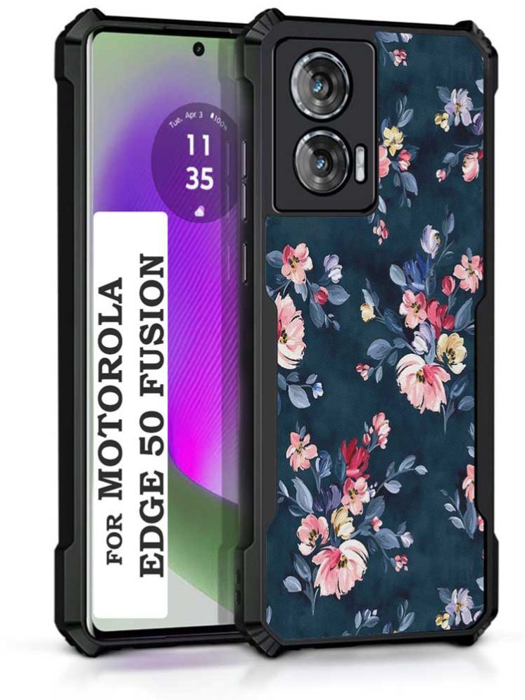     			COBERTA Multicolor Printed Back Cover Polycarbonate Compatible For Moto Edge 50 Fusion ( Pack of 1 )