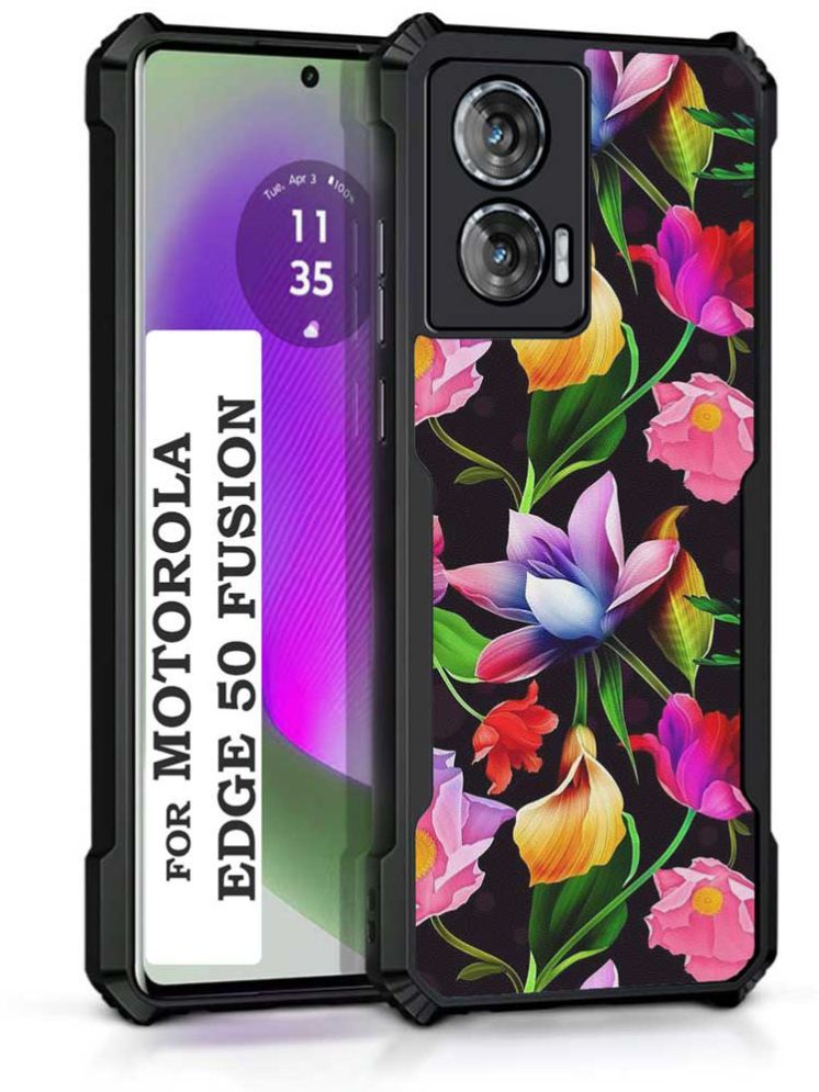     			COBERTA Multicolor Printed Back Cover Polycarbonate Compatible For Moto Edge 50 Fusion ( Pack of 1 )