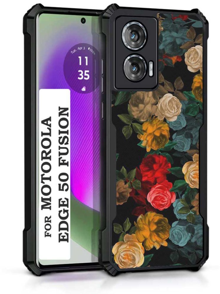     			COBERTA Multicolor Printed Back Cover Polycarbonate Compatible For Moto Edge 50 Fusion ( Pack of 1 )