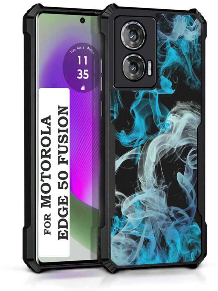     			COBERTA Multicolor Printed Back Cover Polycarbonate Compatible For Moto Edge 50 Fusion ( Pack of 1 )