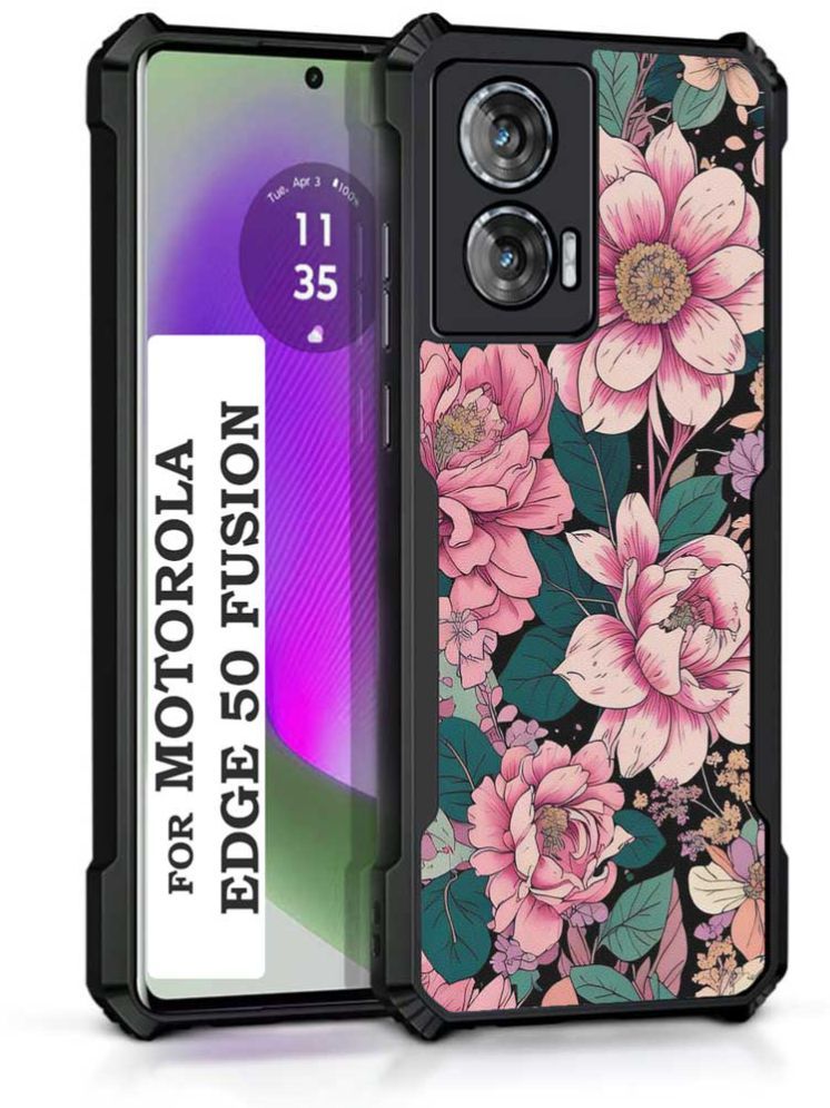     			COBERTA Multicolor Printed Back Cover Polycarbonate Compatible For Moto Edge 50 Fusion ( Pack of 1 )