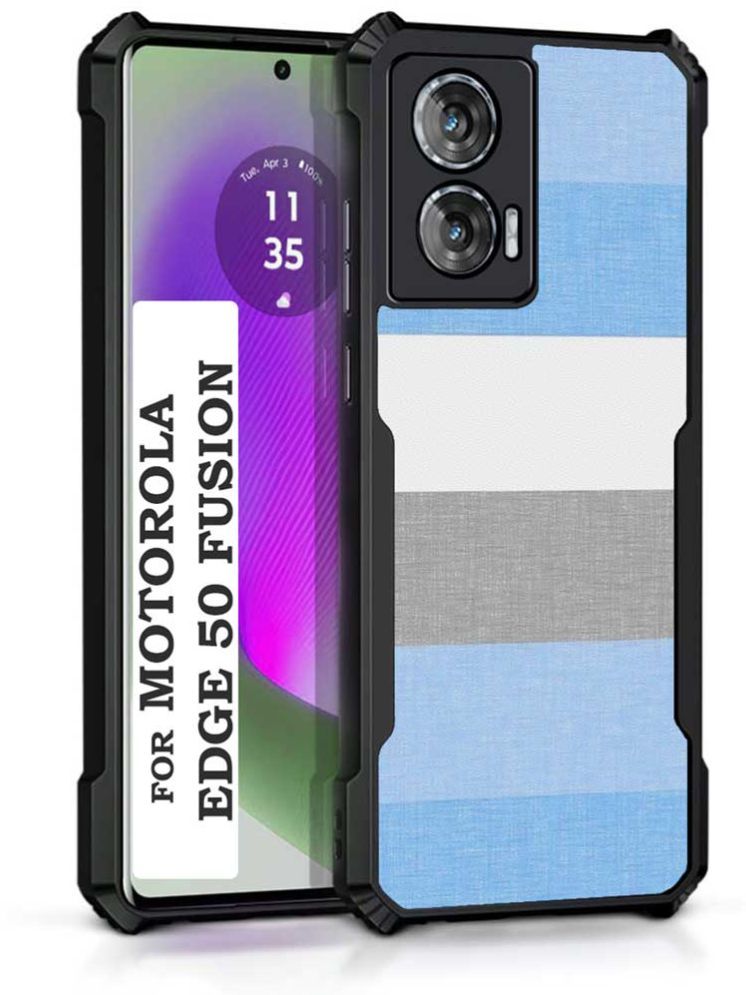     			COBERTA Multicolor Printed Back Cover Polycarbonate Compatible For Moto Edge 50 Fusion ( Pack of 1 )