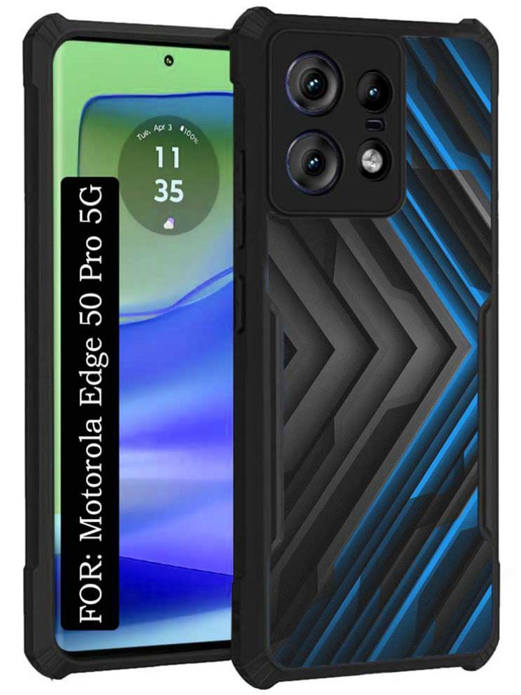     			COBERTA Multicolor Printed Back Cover Polycarbonate Compatible For Motorola Edge 50 Pro 5G ( Pack of 1 )