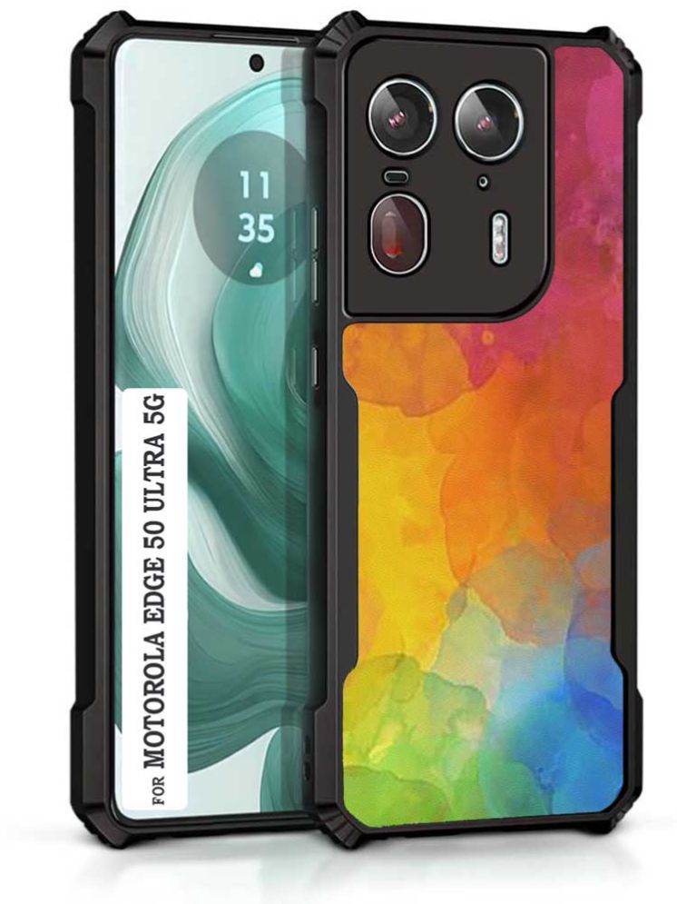     			COBERTA Multicolor Printed Back Cover Polycarbonate Compatible For Motorola Edge 50 Ultra 5G ( Pack of 1 )