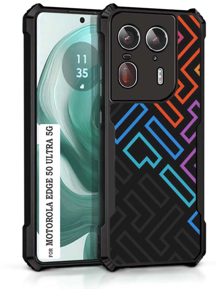     			COBERTA Multicolor Printed Back Cover Polycarbonate Compatible For Motorola Edge 50 Ultra 5G ( Pack of 1 )