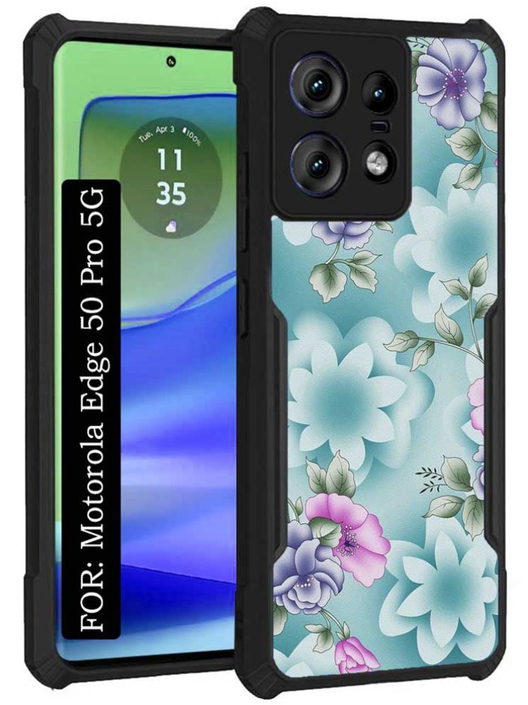     			COBERTA Multicolor Printed Back Cover Polycarbonate Compatible For Motorola Edge 50 Pro 5G ( Pack of 1 )