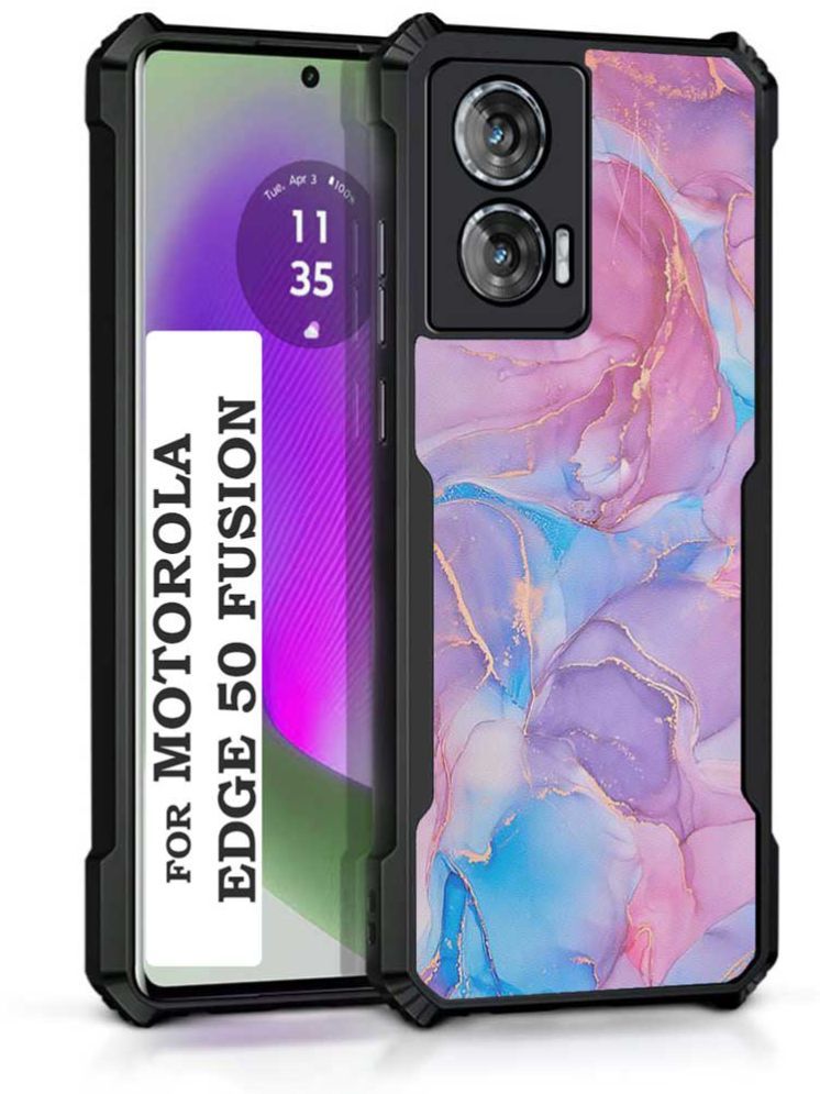     			COBERTA Multicolor Printed Back Cover Polycarbonate Compatible For Moto Edge 50 Fusion ( Pack of 1 )