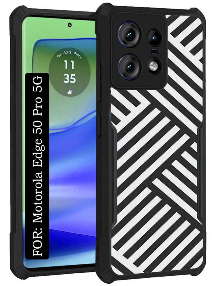     			COBERTA Multicolor Printed Back Cover Polycarbonate Compatible For Motorola Edge 50 Pro 5G ( Pack of 1 )