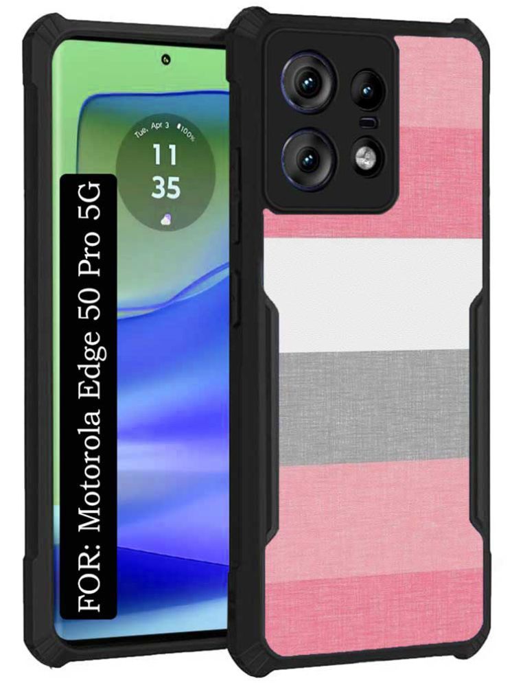     			COBERTA Multicolor Printed Back Cover Polycarbonate Compatible For Motorola Edge 50 Pro 5G ( Pack of 1 )