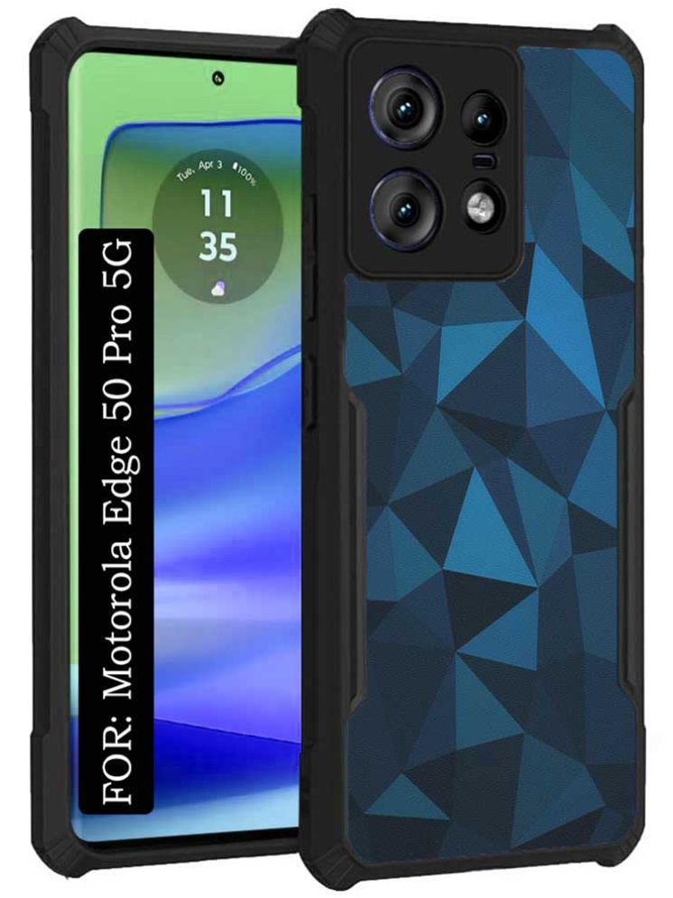     			COBERTA Multicolor Printed Back Cover Polycarbonate Compatible For Motorola Edge 50 Pro 5G ( Pack of 1 )