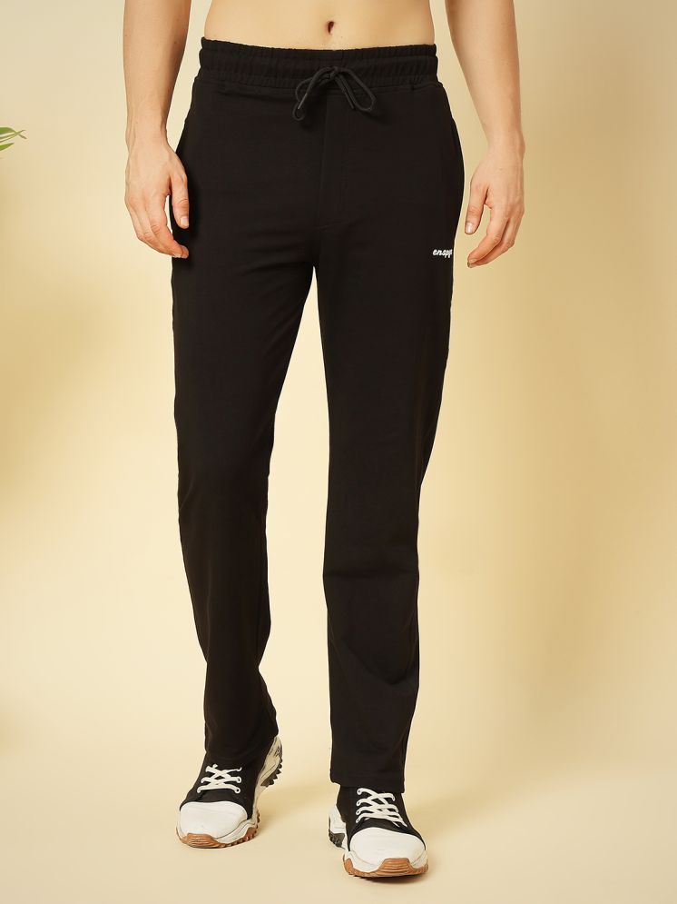     			ENSPYR Black Cotton Men's Trackpants ( Pack of 1 )