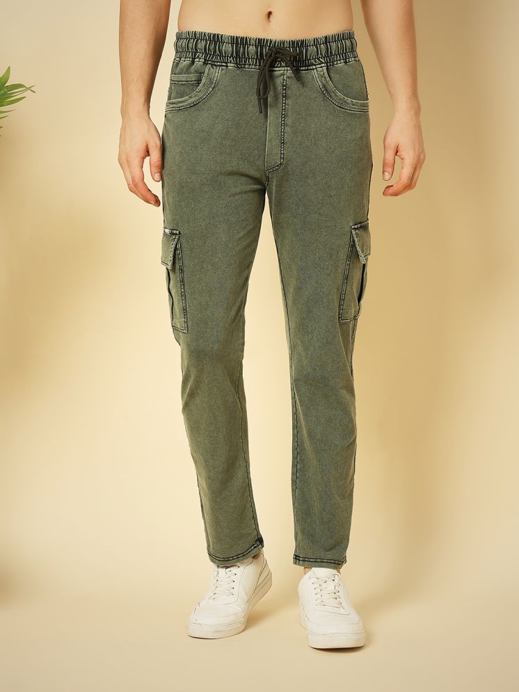     			ENSPYR Olive Green Cotton Men's Trackpants ( Pack of 1 )