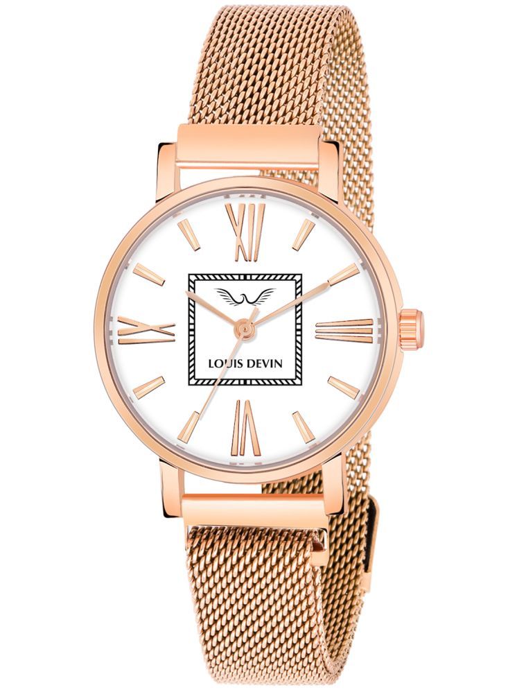     			LOUIS DEVIN Rose Gold Metal Analog Womens Watch