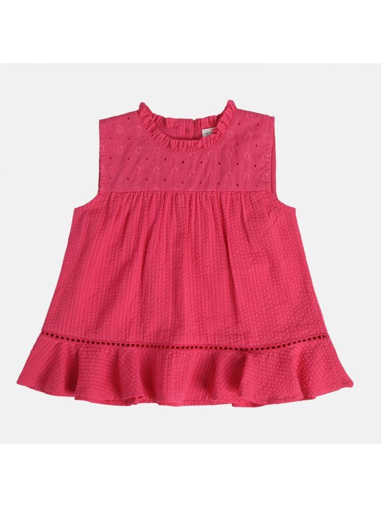     			MINI KLUB Pack of 1 Girls Cotton Top ( Pink )