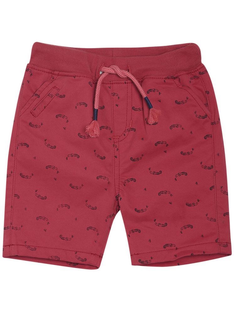     			MINI KLUB - Red Cotton Boys Shorts ( Pack of 1 )