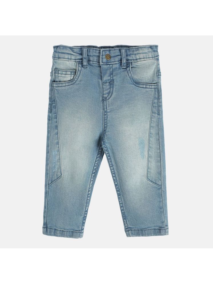     			Miniklub Baby Boys  Full Length Woven Denim Pant (Medium Wash Color)